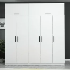 Expressleverans Fruitland Garderob 225 cm Vit - Förvaring