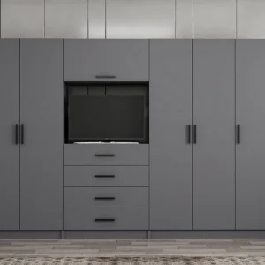 Erbjudande Fruitland Garderob 225 cm Antracit - Förvaring