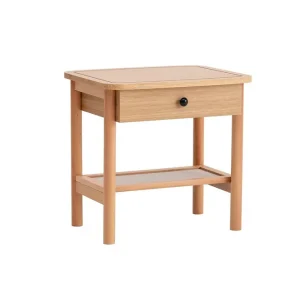 Begränsat erbjudande Bhika Sängbord 55 cm Natural/Trä - Möbler