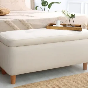 Snabb frakt Mansi Sittpuff 100 cm Cream - Möbler