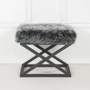 Outlet Mantu Sittpuff 50 cm Mörkgrå - Möbler