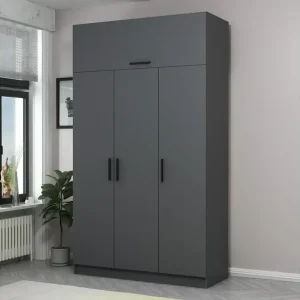 Minar Garderob 135 cm Antracit - Förvaring Fynd