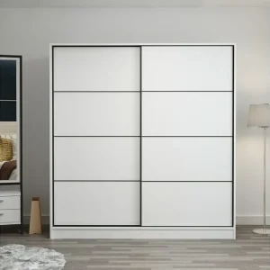 Extra rabatt Fruitland Garderob 220 cm Vit - Förvaring