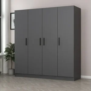 Extra rabatt Fruitland Garderob 180 cm Antracit - Förvaring