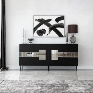 Djarhint Konsollbord 180 cm Svart - Förvaring Extra rabatt