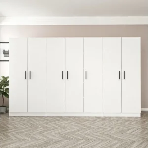 Fruitland Garderob 315 cm Vit - Förvaring Kundfavorit