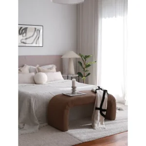 Beställ idag Manav Sittpuff 106 cm Brun - Möbler