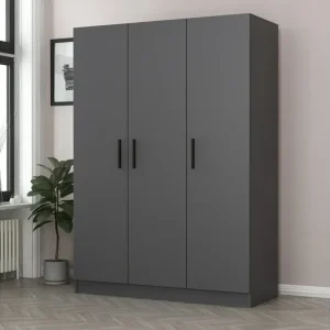 Expressleverans Fruitland Garderob 135 cm Antracit - Förvaring