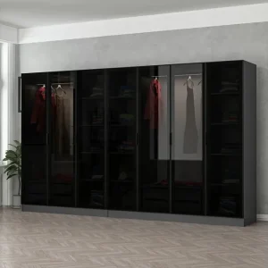 Fruitland Garderob 315 cm Antracit - Förvaring Outlet