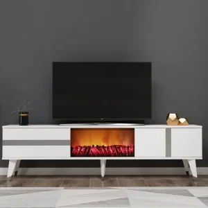 risnedsättning Vania Tv-bänk 150 cm Silver - Möbler