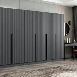 Kampanjpris Fruitland Garderob 315 cm Antracit - Förvaring