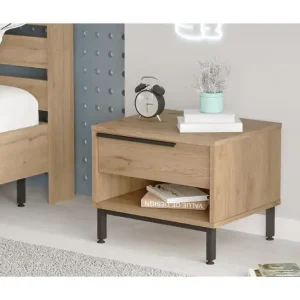 Liyakat Sängbord 53,6 cm Valnöt - Möbler I lager