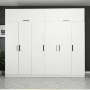 Nyhet Fruitland Garderob 270 cm Vit - Förvaring