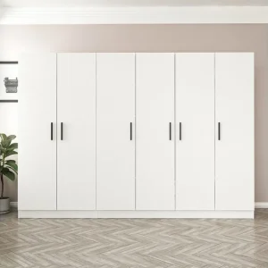 Sänkt pris Fruitland Garderob 270 cm Vit - Förvaring