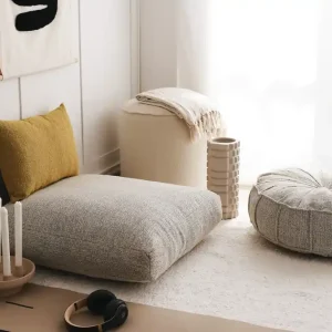 Dokuma Sittpuff 70 cm Ljusgrå - Möbler Extra rabatt