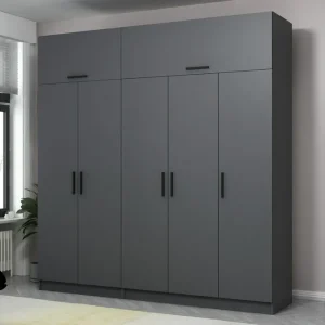 Köp online Fruitland Garderob 225 cm Antracit - Förvaring