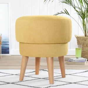 Nyhet Veccio Sittpuff 47 cm Gul - Möbler