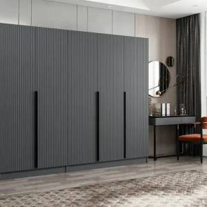 Köp online Fruitland Garderob 225 cm Antracit - Förvaring