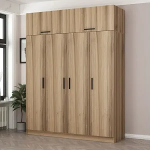Outlet Fruitland Garderob 180 cm Brun - Förvaring