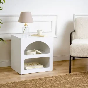 Snabb frakt Lorin Sängbord 50 cm Vit - Möbler