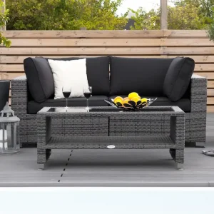 Bahamas Liten loungegrupp utomhus - Soffgrupp till balkong 2-sits - Litet loungeset utemöbler - - Utemöbler Snabb frakt