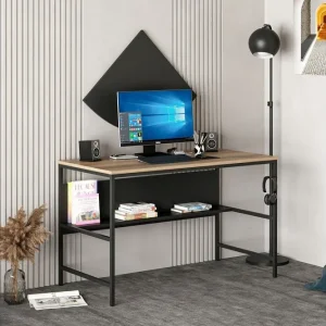 Beställ nu Nafe Skrivbord 120 cm Brun - Möbler