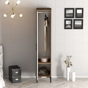 Billig Kumsal Garderob 40 cm Vit - Förvaring