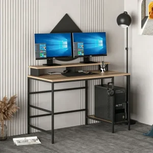 Nafe Skrivbord 120 cm Brun - Möbler Rea