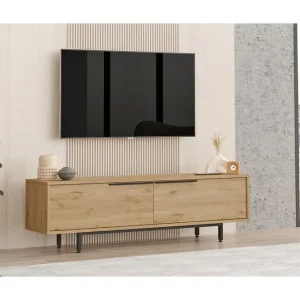 Munish Tv-bänk 160 cm Valnöt - Möbler Populärt val