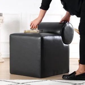 Fri frakt Nahar Sittpuff 45 cm Svart - Möbler