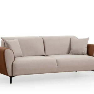 Populär Rebelo 3-sits Bäddsoffa Beige - Möbler