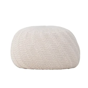 Venture Home Ted Sittpuff Cream - Möbler Erbjudandepris