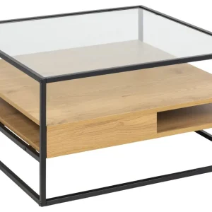 Sakila Soffbord 80x80 cm Transparent - Möbler Snabb frakt