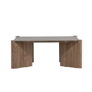 Rabatt Venture Home Rogaland Soffbord 100x100 cm Brun - Möbler