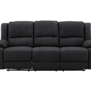 Comfort Living Reclinersoffa med hörn Comfort Living Singapore Reclinersoffa 3 sits Konstläder Black - Möbler Endast idag