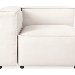 Trygg betalning Andrarum Cubo 1-sits Vänstermodul i Tyg 108 cm bred Ljusbeige - Möbler