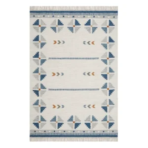 KM Home Avesta Ullmatta 140x200 cm Rektangulär Blå - Textil & mattor Snabb frakt