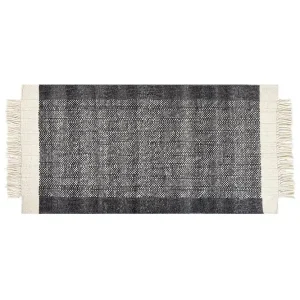 Atlanti Ullmatta 80x150 cm Svart/Vit - Textil & mattor Köp online