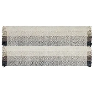 Populärt val Emirler Ullmatta 80x150 cm Svart/Vit - Textil & mattor