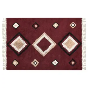 Siirt Bomullsmatta 140x200 cm Röd - Textil & mattor Köp online
