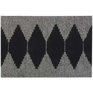 Bathinda Ryamatta 160x230 cm Svart/Vit - Textil & mattor Snabb frakt