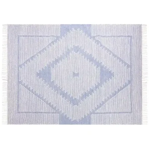 Ansar Bomullsmatta 160x230 cm Blå - Textil & mattor Extra rabatt