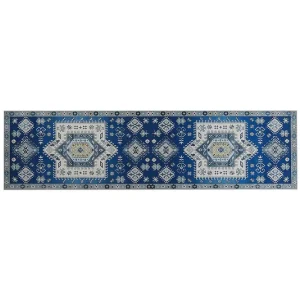 Lågt pris Parvakaldi Ryamatta 80x300 cm Blå - Textil & mattor