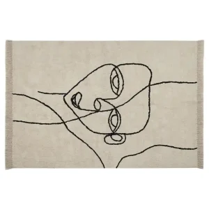 Bästa pris Nuru Bomullsmatta 140x200 cm Beige - Textil & mattor