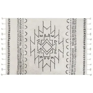 Khouribga Bomullsmatta 140x200 cm Svart/Vit - Textil & mattor Populär