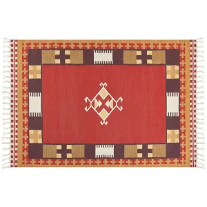 Rabatter Parakar Kelimmatta 160x230 cm Röd - Textil & mattor