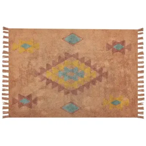 Fynd Igdir Bomullsmatta 160x230 cm Orange - Textil & mattor