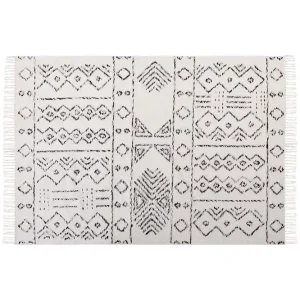 Alkent Ullmatta 160x230 cm Svart/Vit - Textil & mattor Premium