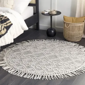 Buldan Ullmatta 140 cm Rund Grå - Textil & mattor Erbjudandepris