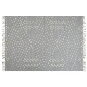 Khenifra Bomullsmatta 140x200 cm Grå - Textil & mattor Begränsat erbjudande